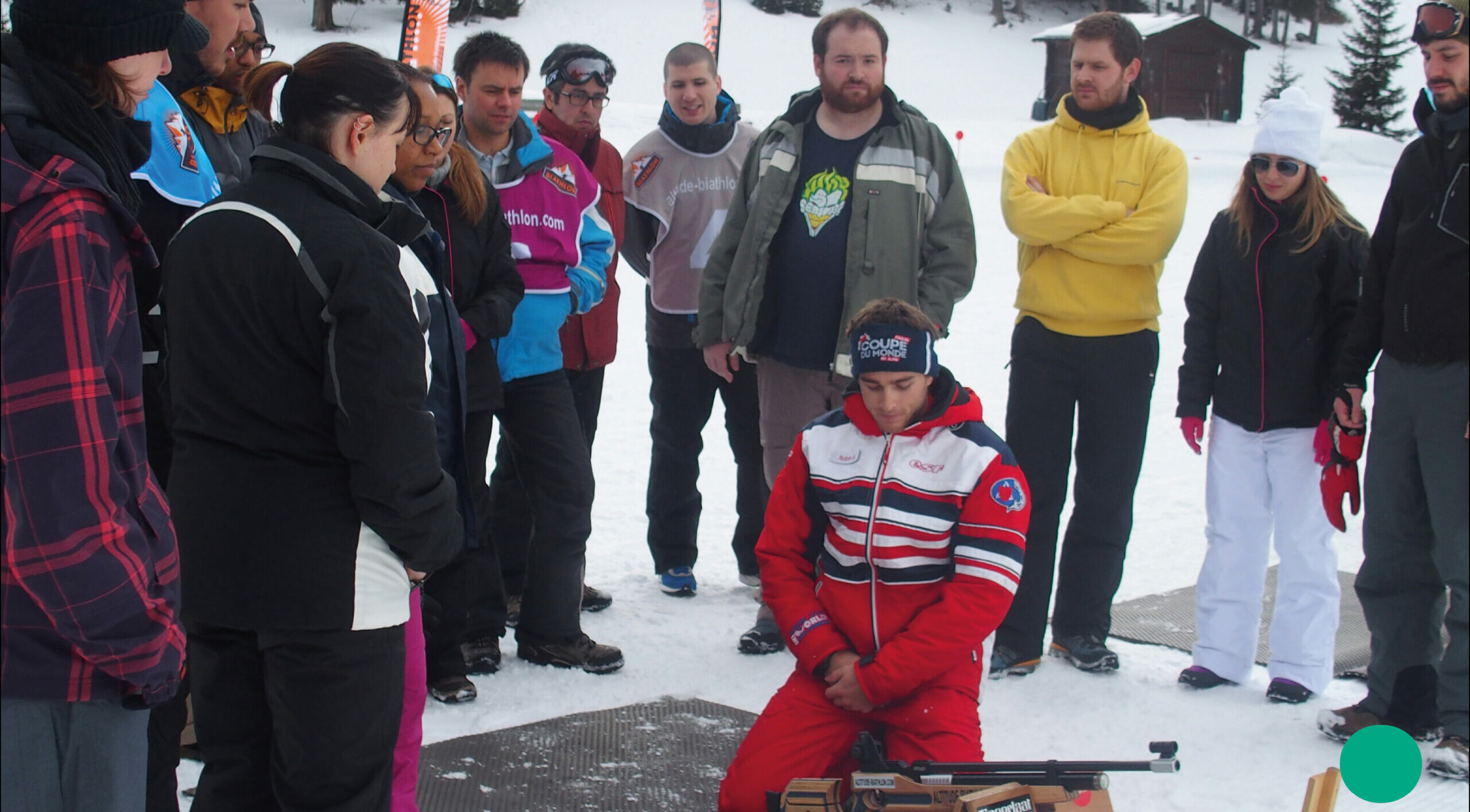 Team building Les Furets font du ski